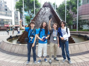 Das deutsche Team: v.l.n.r. Manuel Gundlach, Philip Wellnitz, Gregor Matl, Felix Bauckholt